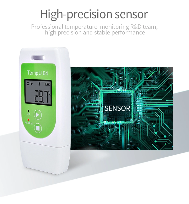 Tempu04 USB Temperature Data Logger Recorder 32000 Points to Record Drug Storage Temperatures