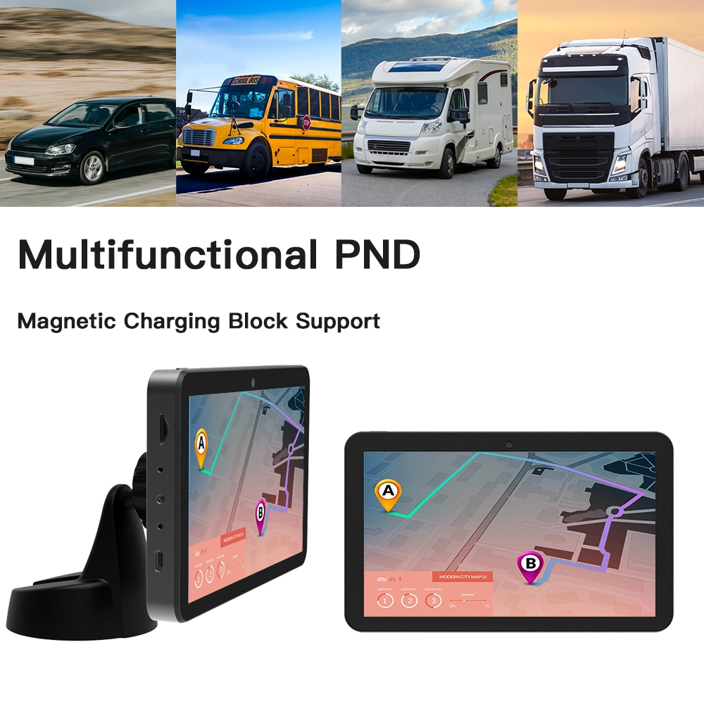 Vehicle Tracking Tablet Car GPS Navigation Built-in Dash Cam 46dB Taxi Meters 7 Android Tablet Navigation