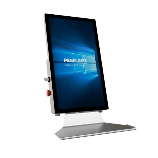 21.5 Inch Vertical HMI Support Arm System Operation Panel Industrial Display Capacitive Touch Monitor Full HD TFT 1920X1080 Resolution Waterproof and Dustproof