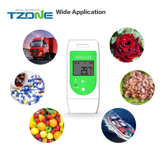 Tempu04 USB Temperature Data Logger Recorder 32000 Points to Record Drug Storage Temperatures